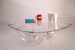 Pop-up coffee table — no assembly required