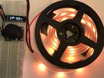 LED strip color mixer with OLED display