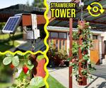 Solar Powered Rotating Strawberry Tower
