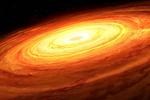 Black hole size revealed by its eating pattern