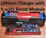 Charging Board for Lithium-Ion Battery With Step-up to 5 Volts