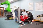 This UC robot doesn’t need to knock