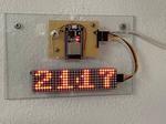 Simple LED Matrix Clock - Internet Time Synced - ESP32 Based