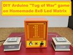 DIY Arduino Tug of War Game on Homemade 8x8 Led Matrix