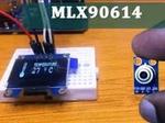 Contactless temperature measuring using mlx90614 ir