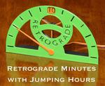A Clock of Retrograde Minutes and Jumping Hours