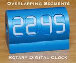 Overlapping Segments Rotary Digital Clock