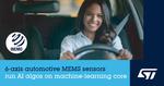 STMicroelectronics releases first automotive IMU with embedded machine learning