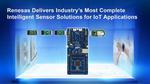 Renesas Delivers Industry’s Most Complete Intelligent Sensor Solutions for IoT Applications
