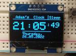 Clock with SH1106 OLED display & DS1302 RTC module