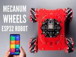 ESP32 Mecanum Wheels Robot and Bluetooth Gamepad Controller