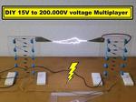 DIY 15V to 200.000 V Cockroft-Walton voltage multiplier