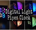 Digital Light Pipes Fiber Optic Clock