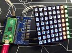 RP2040 with PIO and DMA to address WS2812B LEDs