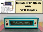 Simple ESP8266 NTP Clock on VFD Display VFD256x50 GP1287
