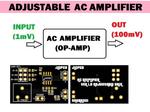 Operational amplifier AC amplifier