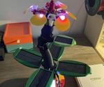 Solar Powered Mechanical Light Sensitive Flower