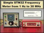 Simple STM32 Frequency meter from 1Hz to 30 MHz-Arduino IDE