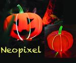 Neopixel Fiber Optic Pumpkin or Jack O’Latern With Raspberry Pi Pico
