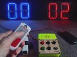 Wireless Scoreboard Display for Drone Soccer or Other Games